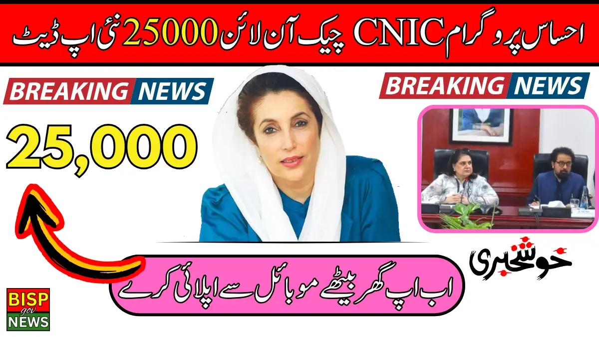 Ehsaas Program CNIC Check Online 25000